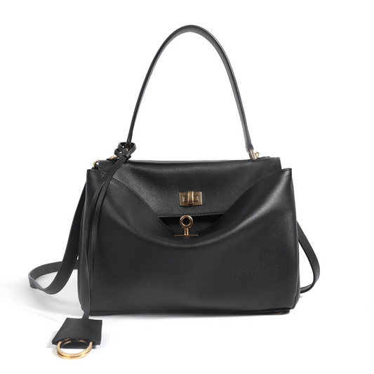 Women's BALENCIAGA-RODEO Inspired Leather Handbag