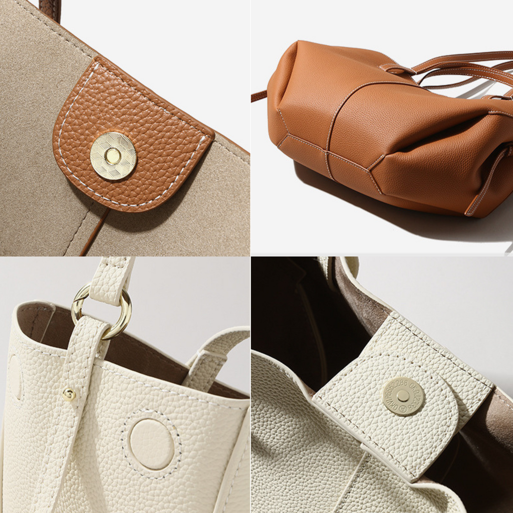 Luxurious Textured Leather Shoulder Bag