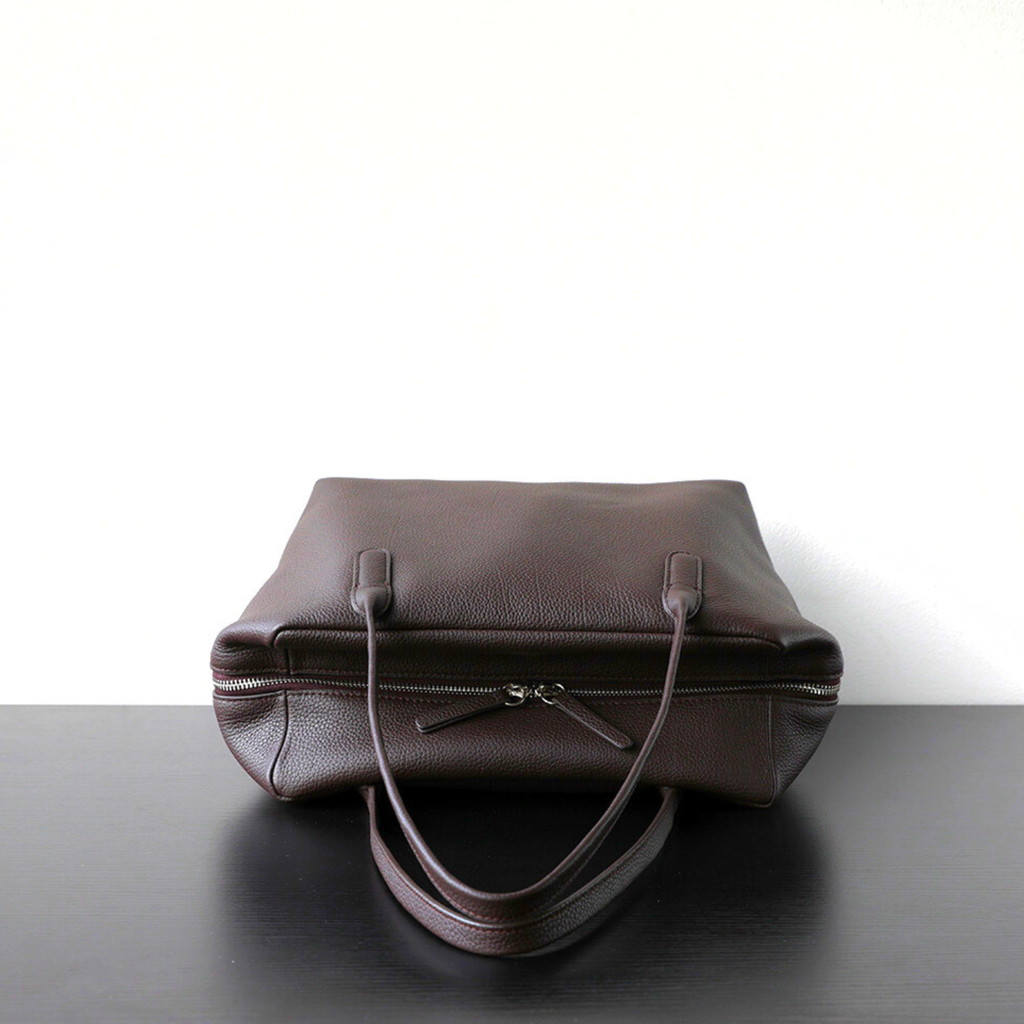 Minimalist Henri Inspired Soft‑Grain Leather Tote Bag