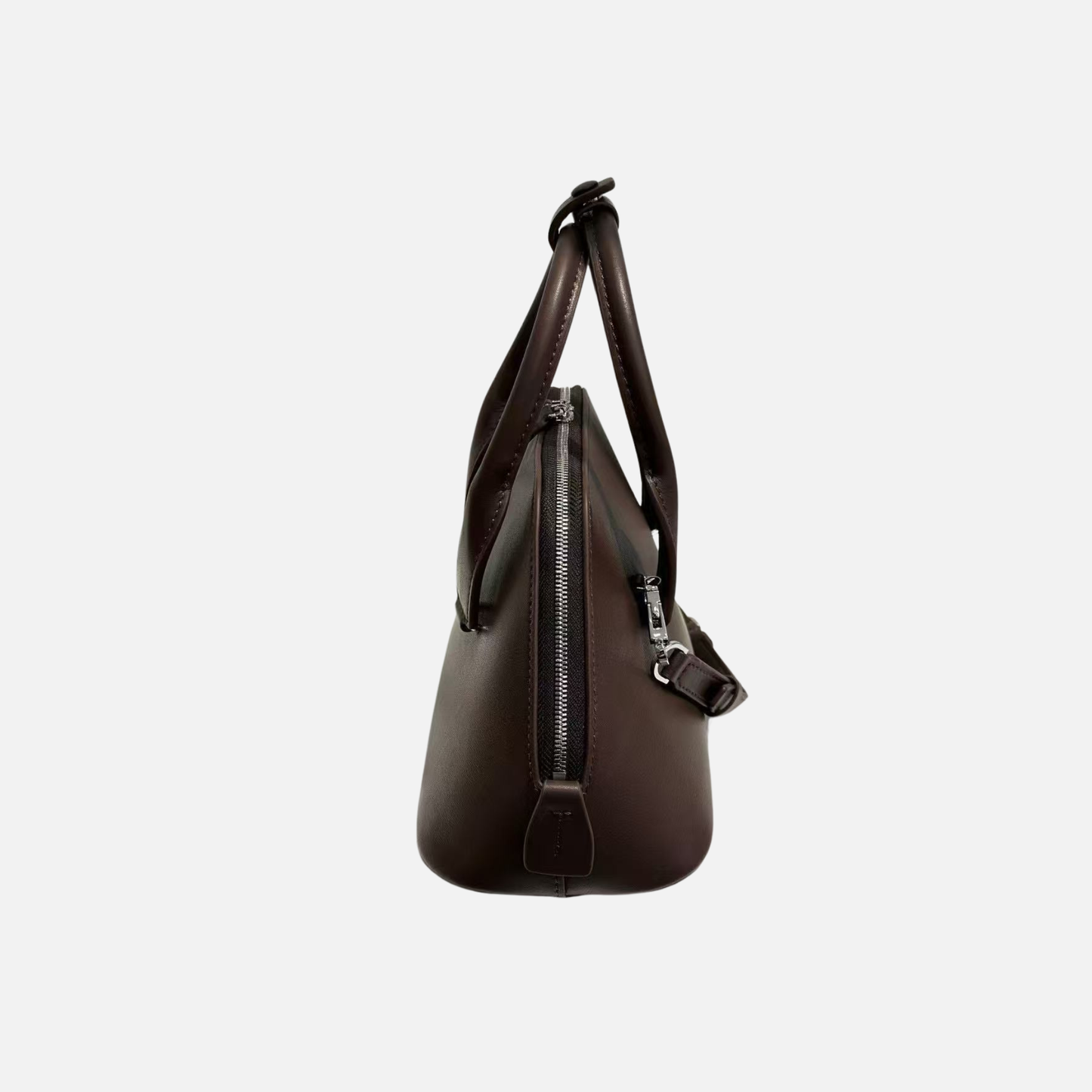 Mini Structured Leather Tote Bag