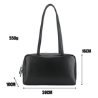 Astra Bowling Minimalist Leather Shoulder Bag