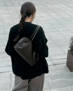 Astra Bowling Minimalist Leather Shoulder Bag