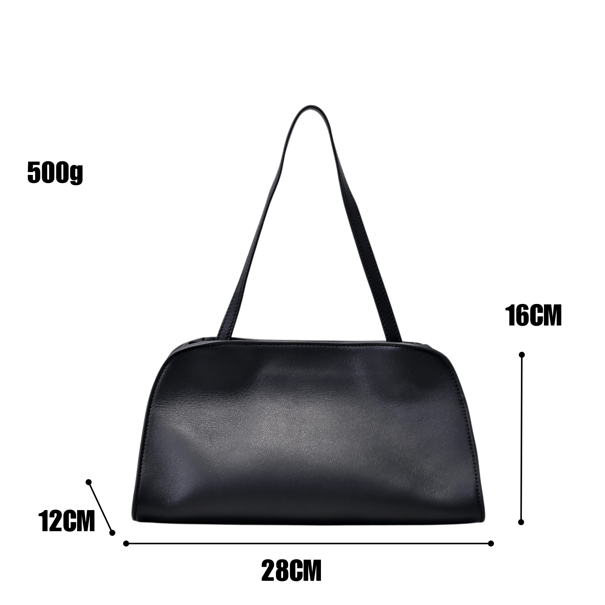 The Peggy Inspired Leather Shoulder Bag