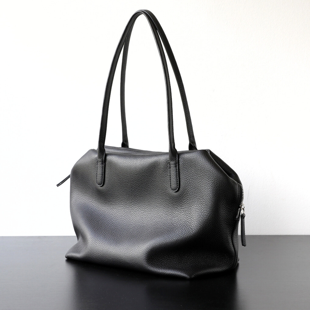 Minimalist Henri Inspired Soft‑Grain Leather Tote Bag
