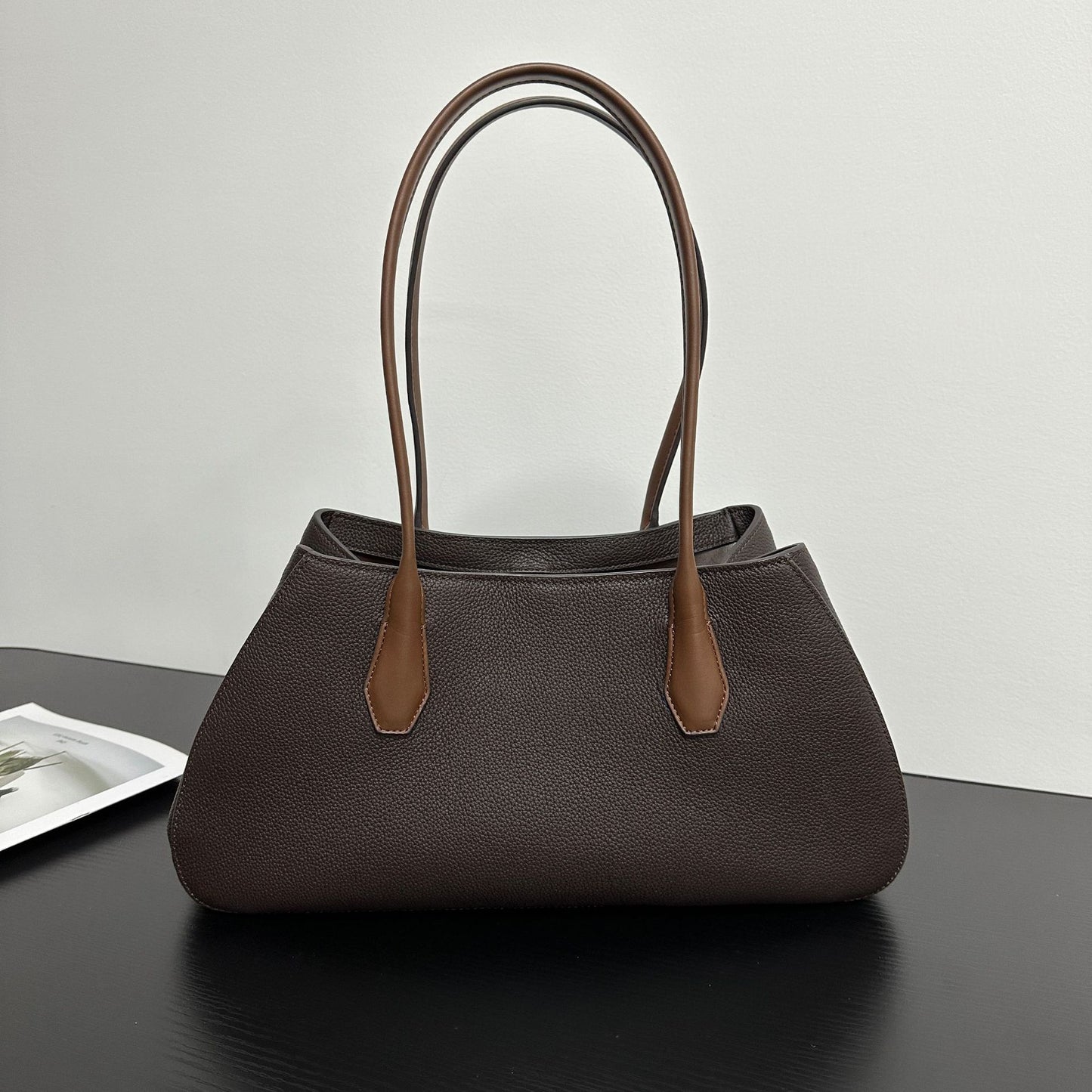 Alger Geometric Inspired Leather Shoulder Bag