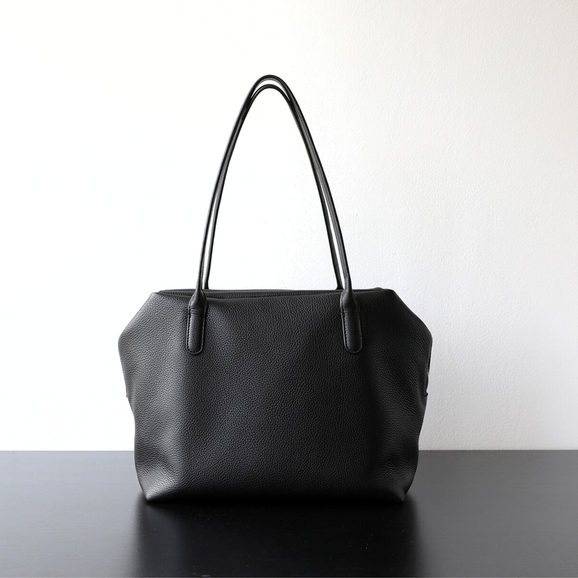 Minimalist Henri Inspired Soft‑Grain Leather Tote Bag