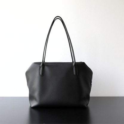 Minimalist Soft‑Grain Leather Tote Bag