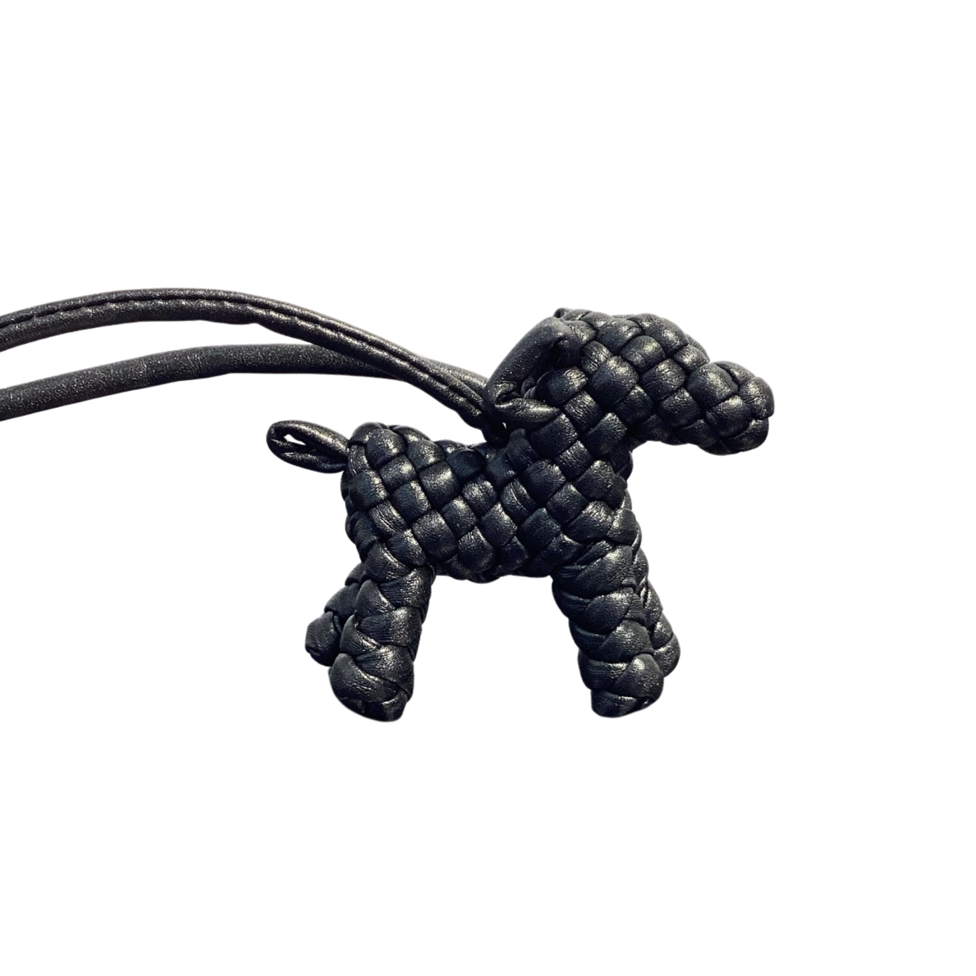 Trendiesty Woven Leather Puppy Dog Charm