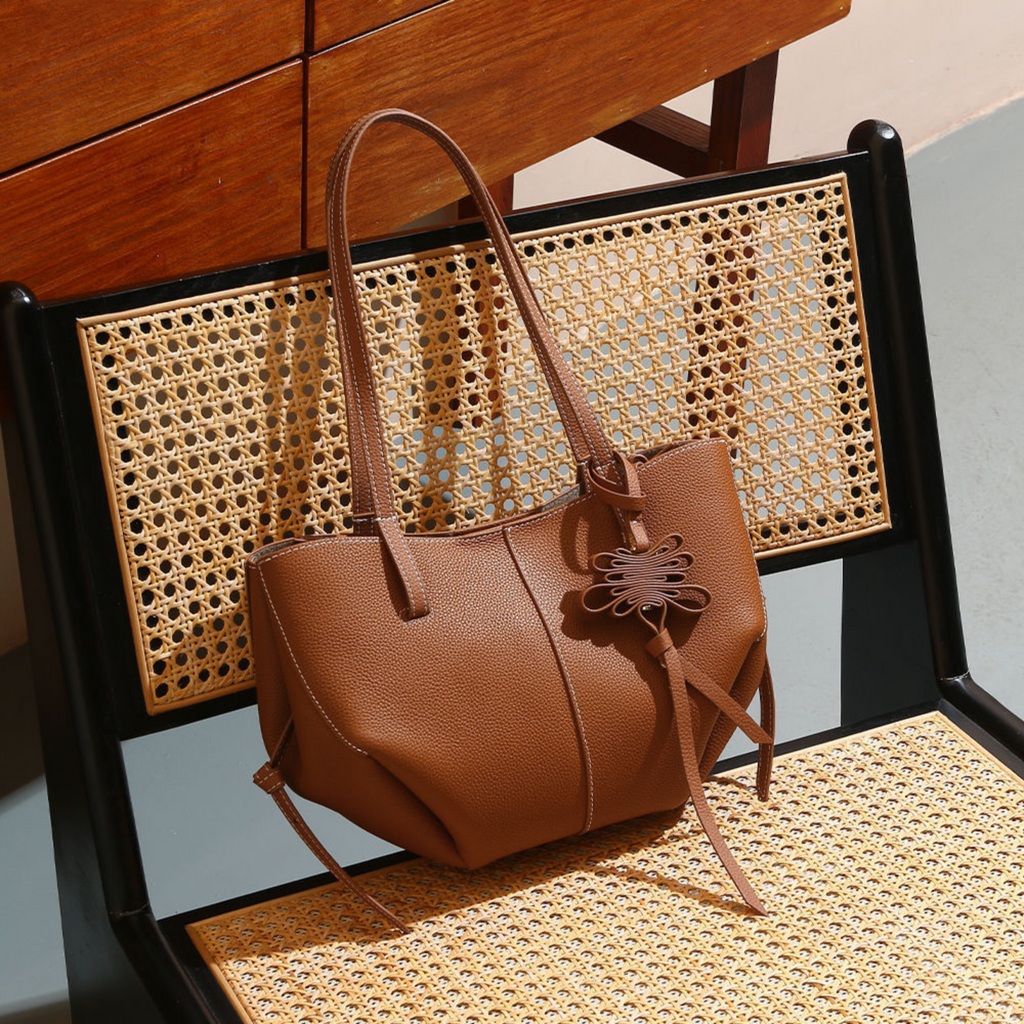 Luxurious Textured Leather Shoulder Bag