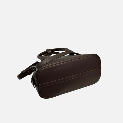 Mini Structured Leather Tote Bag