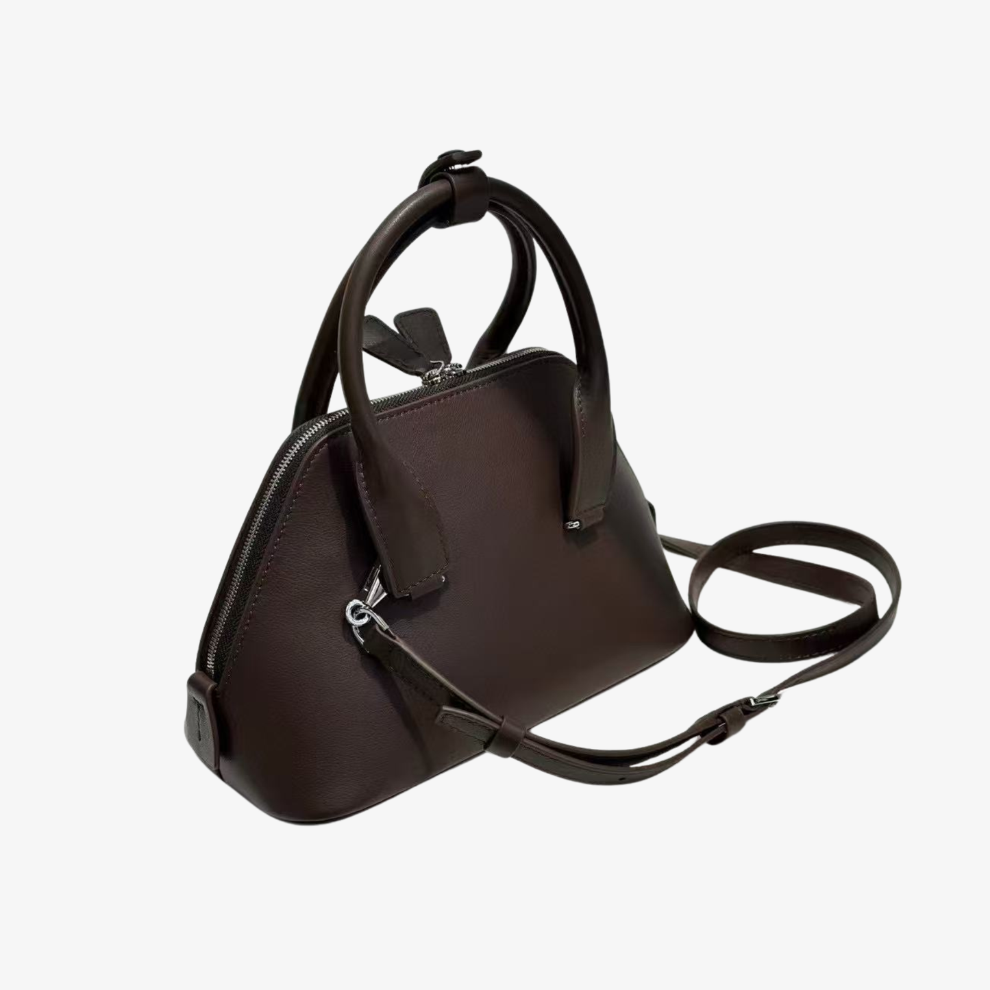Mini Structured Leather Tote Bag