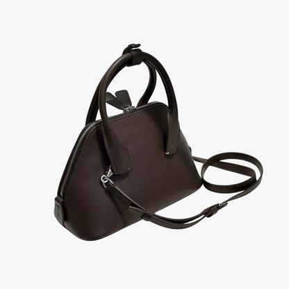 Mini Structured Leather Tote Bag