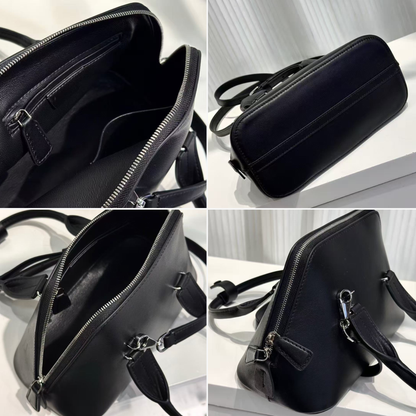 Mini Structured Leather Tote Bag