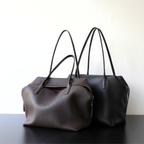 Minimalist Henri Inspired Soft‑Grain Leather Tote Bag