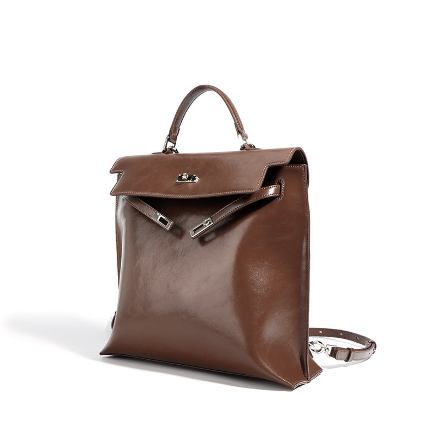 Luxurious Rodeo-Inspired Convertible Leather Backpack