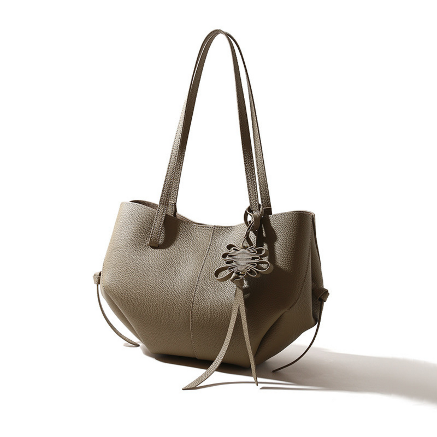 Polène Cyme inspired Textured Leather Bag