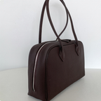 Classic Large Leather Bowling Bag