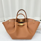 Structured Luxurious Leather Tote Bag