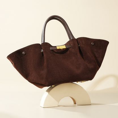 Structured Leather Tote Bag