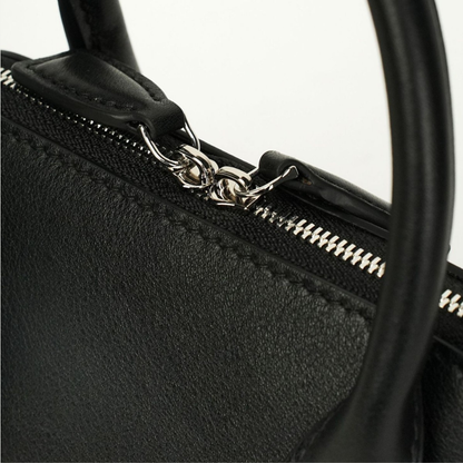 Mini Structured Leather Tote Bag