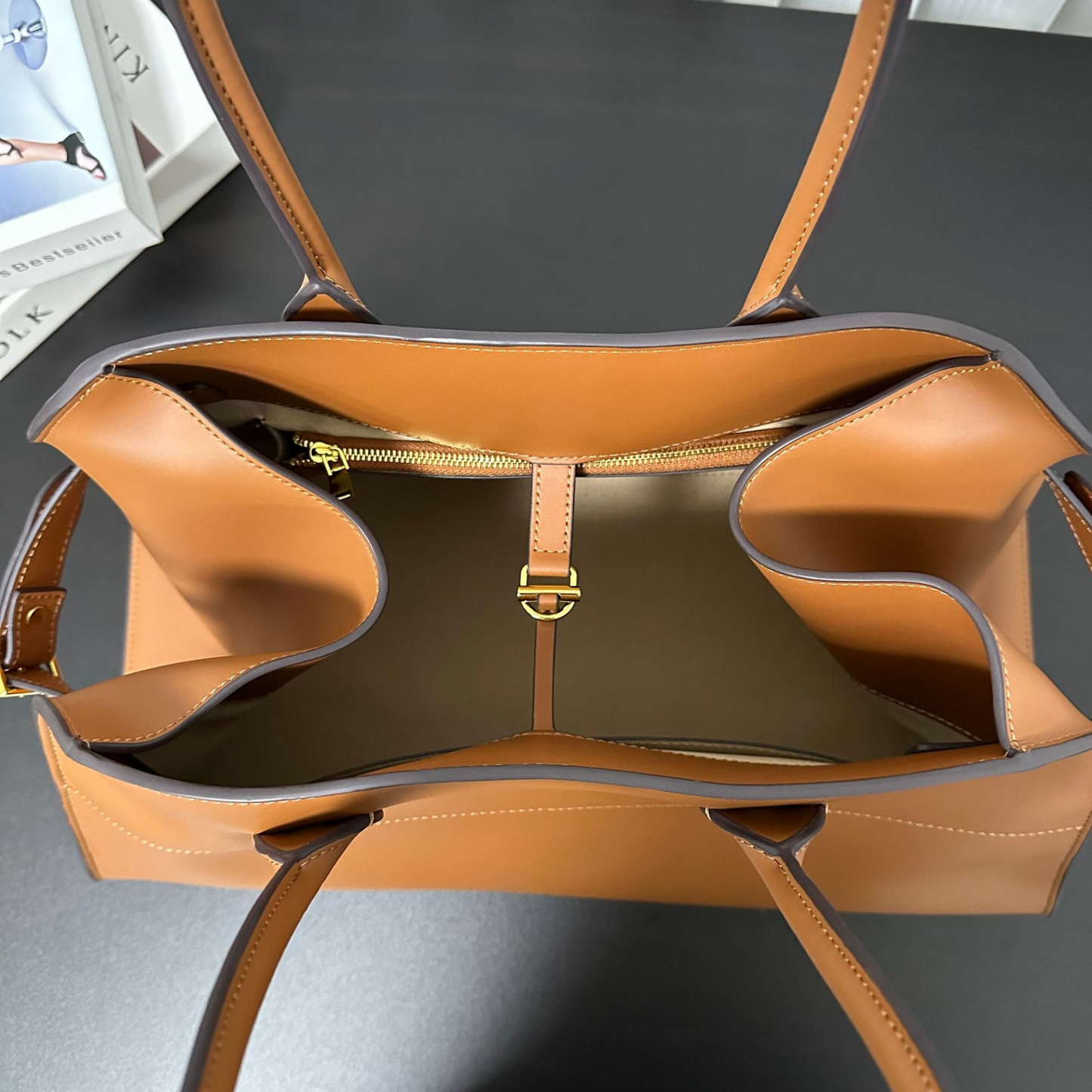 The Row EW Margaux Inspired Leather Bag