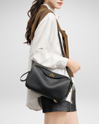 Le 7-Inspired Bowling Leather Shoulder Bag