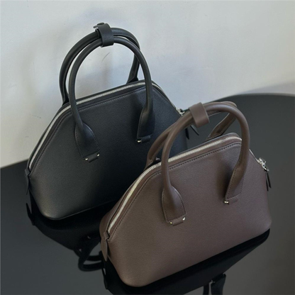 Mini Structured Leather Tote Bag
