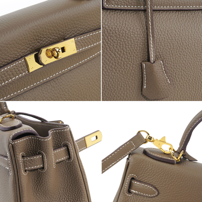 Retourne-Inspired Handcrafted Relaxed leather handbag