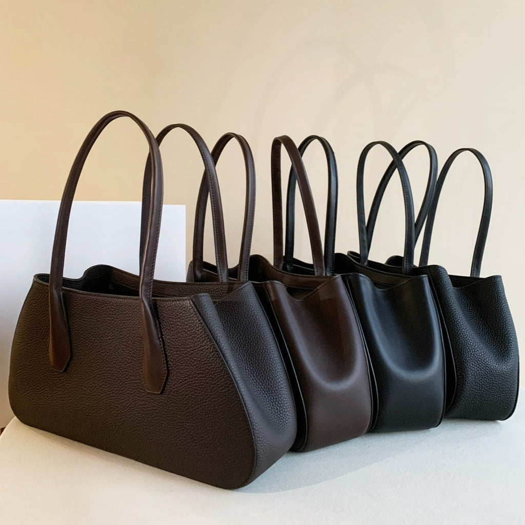 Alger Geometric Inspired Leather Shoulder Bag