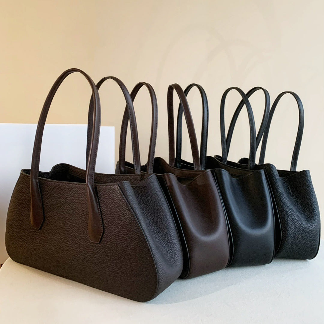 Alger Geometric Inspired Leather Shoulder Bag