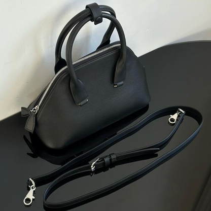 Mini Structured Leather Tote Bag