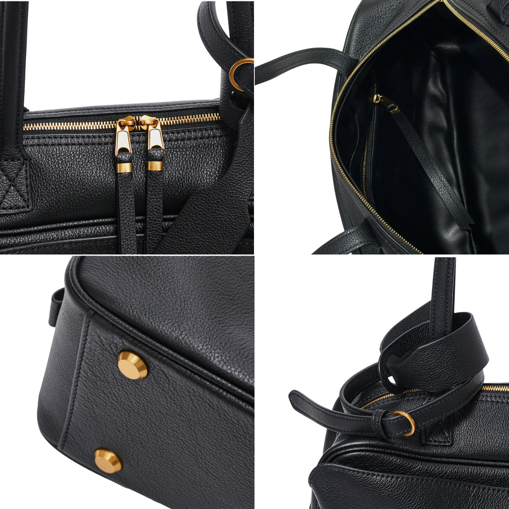 Bowling Shoulder Leather Bag