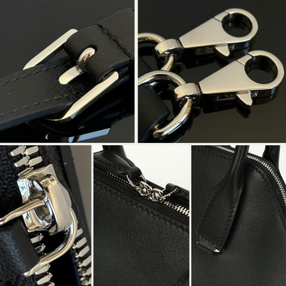 Mini Structured Leather Tote Bag