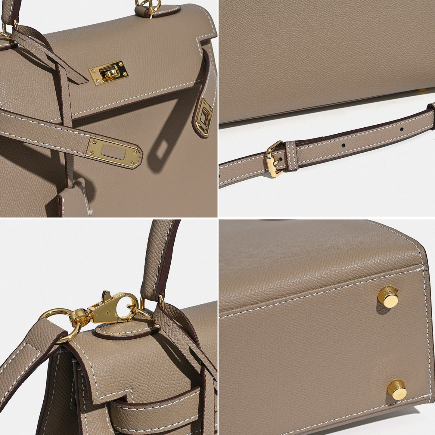 "Isla Rosa" bolso cruzado de cuero