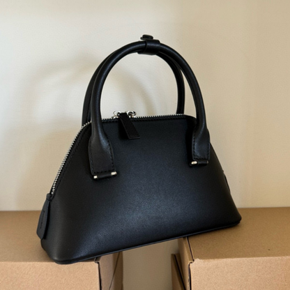Mini Structured Leather Tote Bag