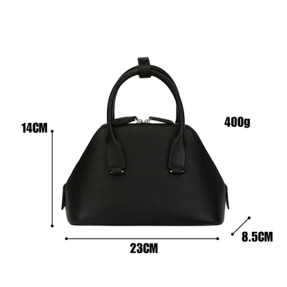 Mini Structured Leather Tote Bag