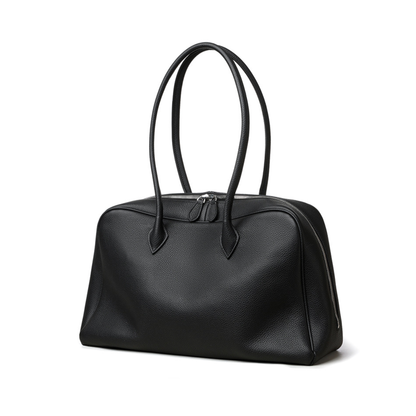Classic Large Leather Bowling Bag