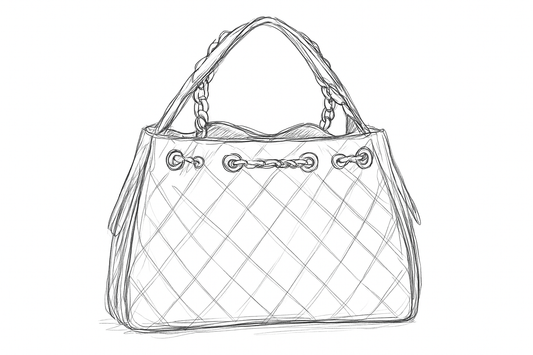 "Classic" Luxury inspired Leather Bucket bag