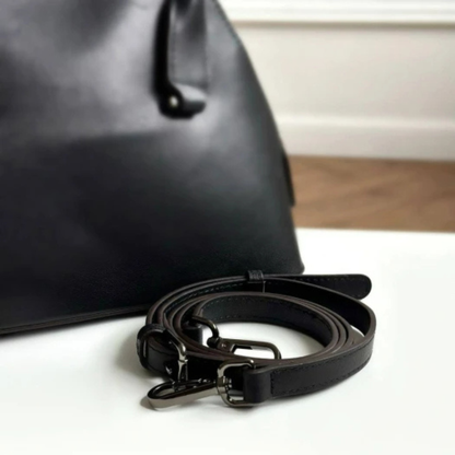 Mini Structured Leather Tote Bag