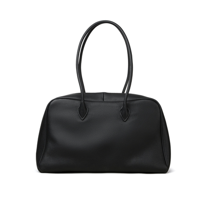 Classic Large Leather Bowling Bag