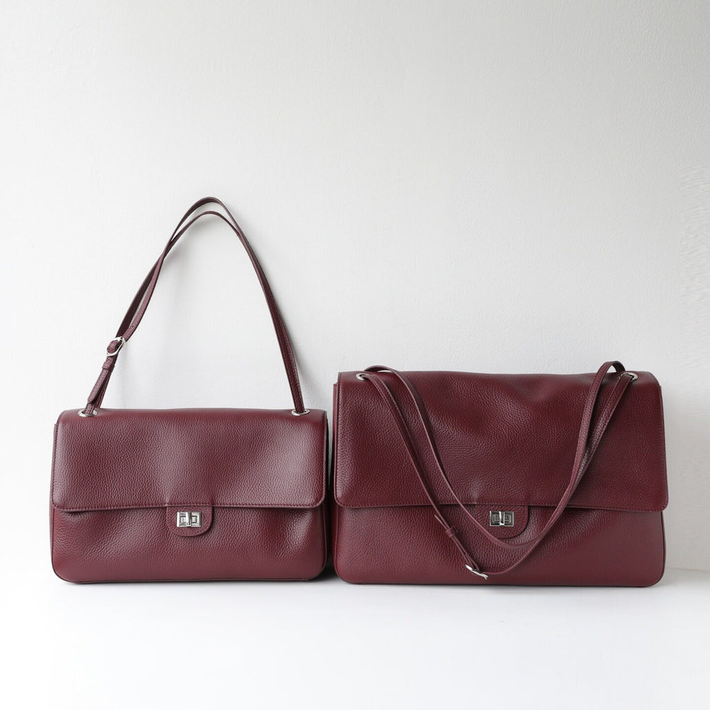 MaxiFlap Leather Shoulder Bag