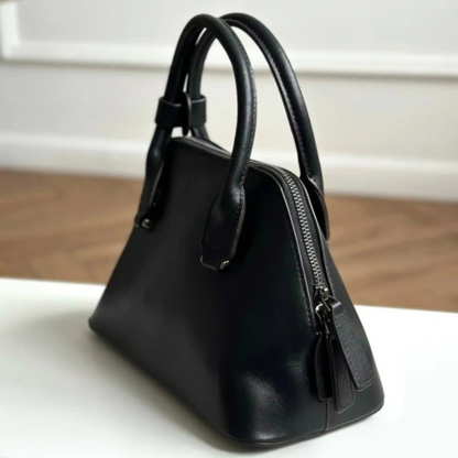 Mini Structured Leather Tote Bag