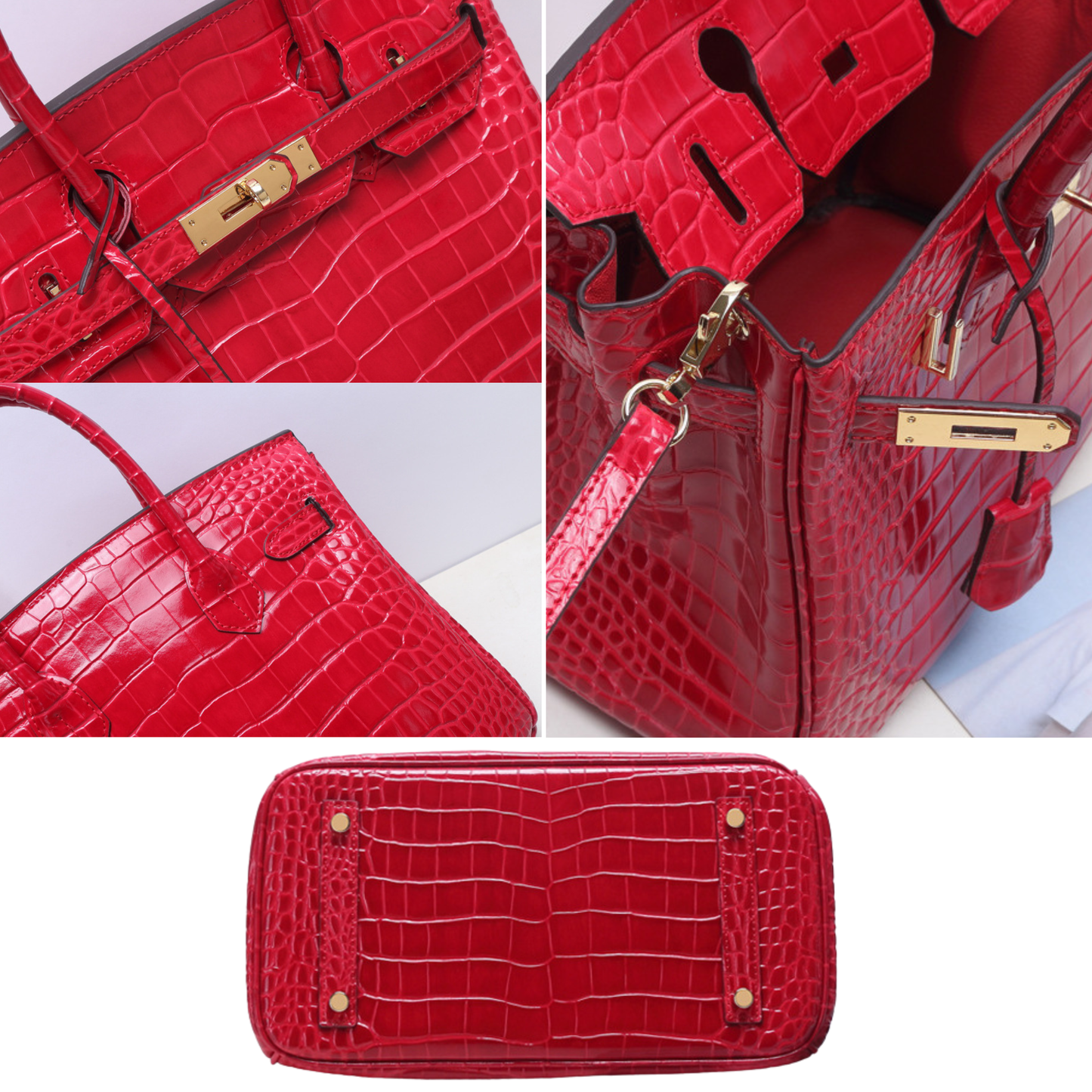 "Isla Rosa" bolso cruzado de cuero