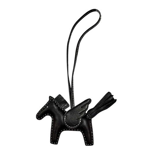 Trendiesty Winged Leather Horse Charm