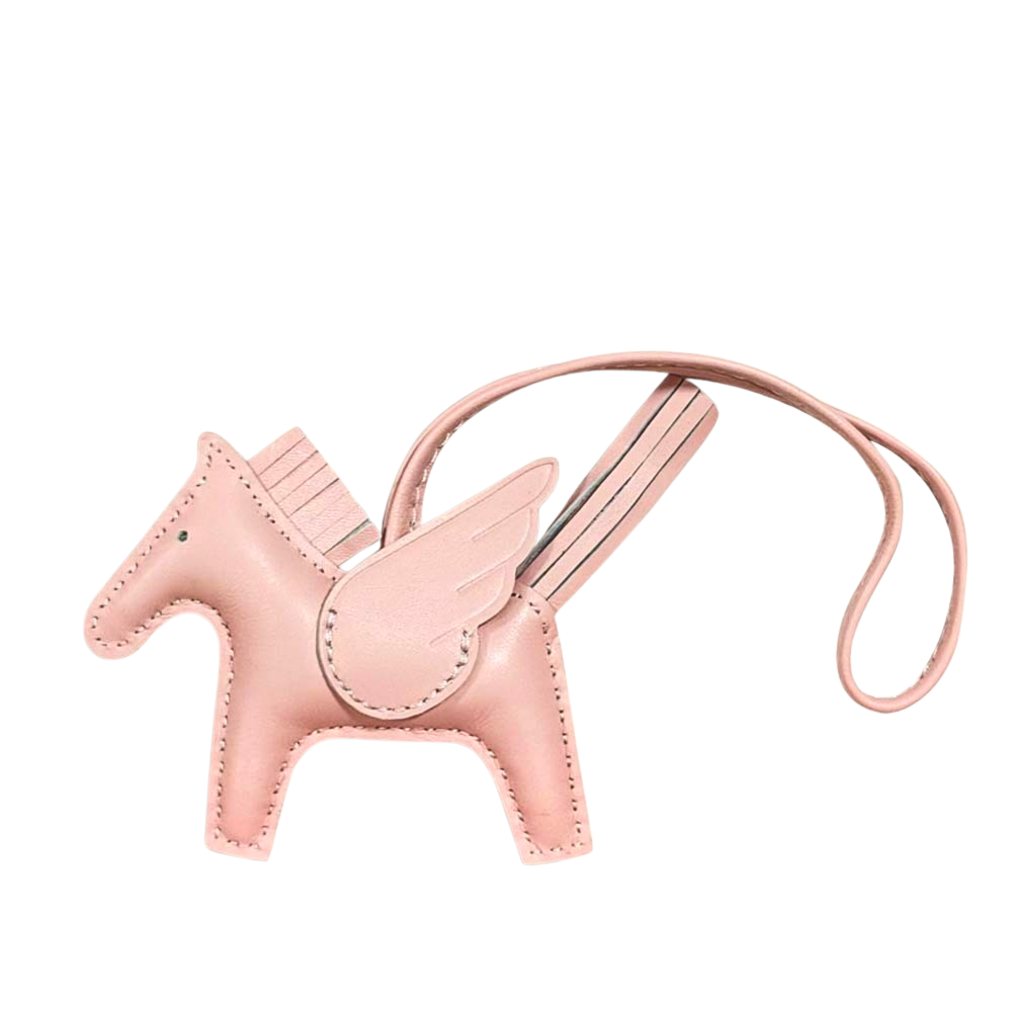 Trendiesty Winged Leather Horse Charm