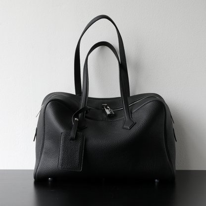 Victoria Style Classic Leather Shoulder Bag