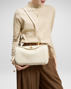 Le 7-Inspired Bowling Leather Shoulder Bag