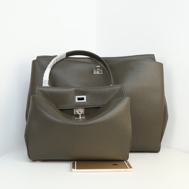 Minimalist Luxurious Soft Leather Handbag