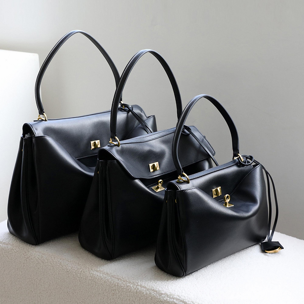 Bolso de mano de piel inspirado en BALENCIAGA-RODEO para mujer