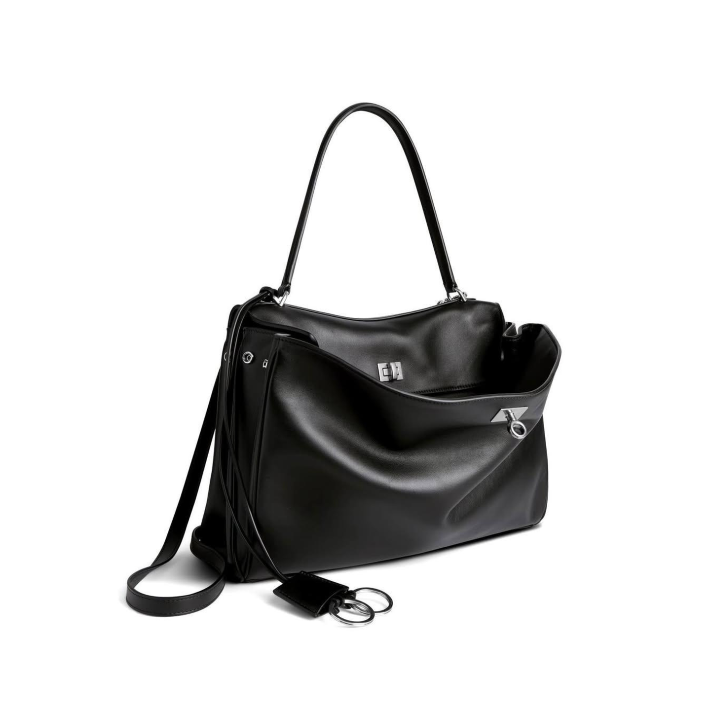 Bolso de mano de piel inspirado en BALENCIAGA-RODEO para mujer